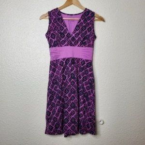 Patagonia Margot Talavera Tiles Mock Purple Dress